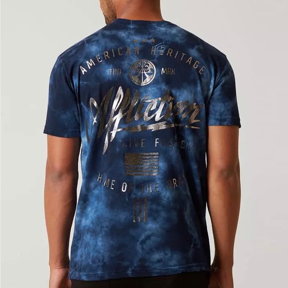 Affliction Tie Dye Tee. XL - Picture 14 of 14